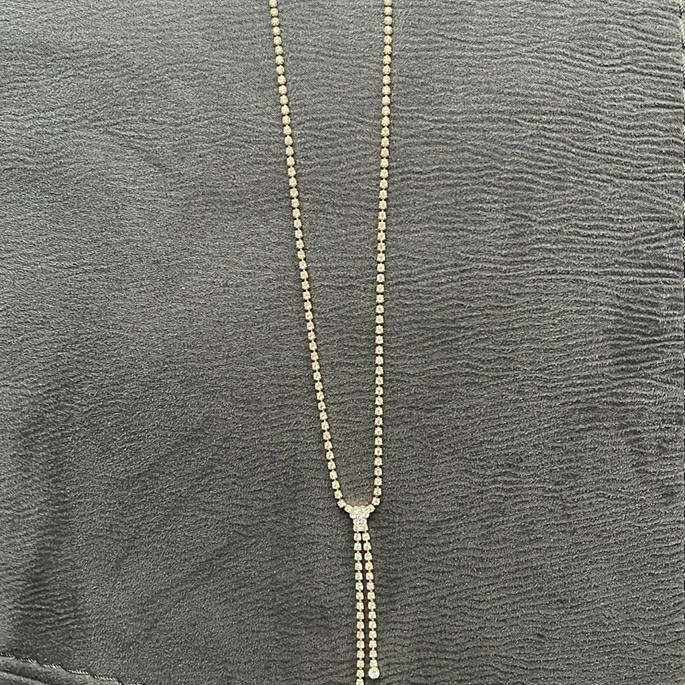 Gold stud necklace